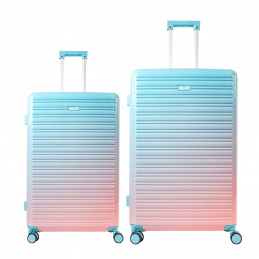 Aga Travel Kofferset 2-teilig MR4673 – Trolley Koffer 66L & 93L in Rosa/Blau – Hartschale ABS+PC mit TSA-Schloss & 360° Rollen, leicht & robust