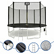 Aga SPORT PRO Trampolin 430 cm Schwarz + Sicherheitsnetz + Leiter + Schuhfach
