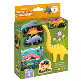 CzuCzu Puzzle Fantastyczne Dinozaury 3+ ZA6096 uniwersalny