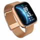 Garett GRC STYLE Smartwatch Gold mit goldenem Stahlarmband