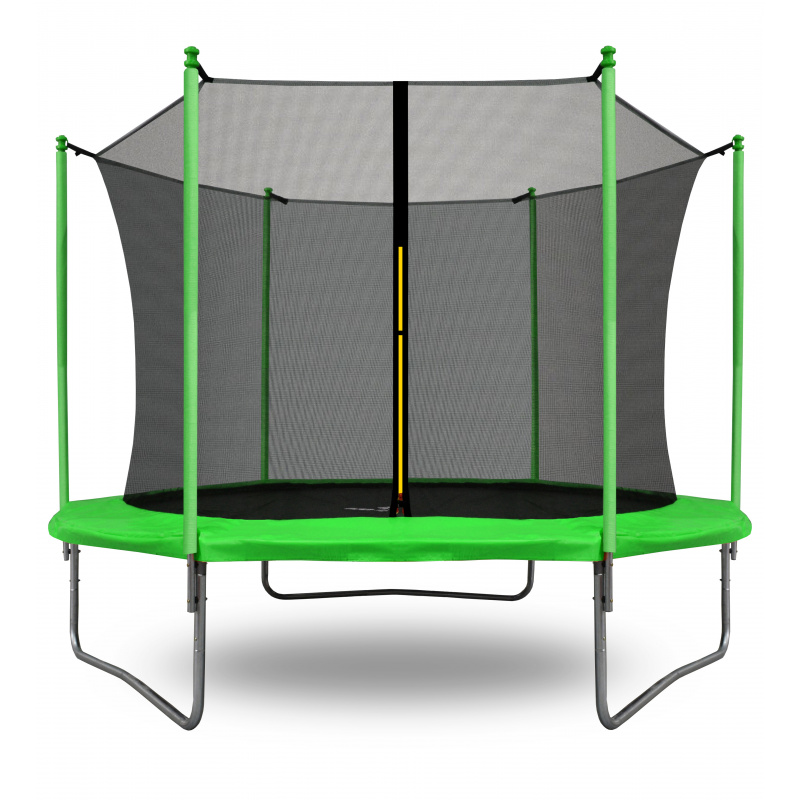 Aga SPORT FIT Trampolin 305 cm 10 ft Hellgrün + inneres Schutznetz