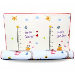 Aga4Kids Kinder Spielmatte 180x200 cm MR130 Krabbelmatte, Spielmatte doppelseitig, Spielunterlage ,Spielteppich, Spielteppich für Kinder