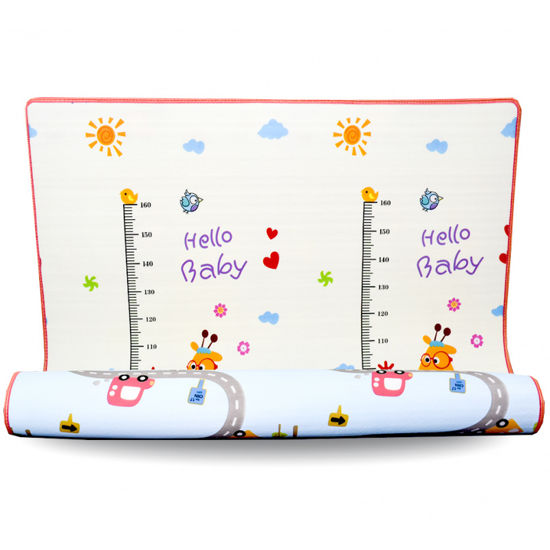 Aga4Kids Kinder Spielmatte 180x200 cm MR130 Krabbelmatte, Spielmatte doppelseitig, Spielunterlage ,Spielteppich, Spielteppich für Kinder