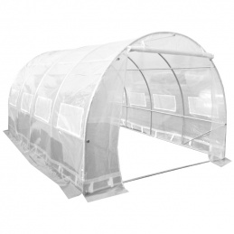 Aga Garten-Foliengewächshaus Polytunnel Folienhaus Pflanzenhaus 4x3x2 m Transparent