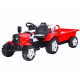 Elektrischer Kindertraktor mit Anhänger PA0234 - Rot