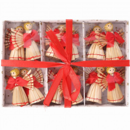 Zestaw bombek ze słomy Zestaw bombek ze słomy