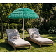 Linder Exclusiv Sonnenschirm, Strandschirm,UV-Schutz 30, Hawaii Türkis
