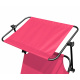 Aga Klappbarer Garten-Liegestuhl mit Baldachin MR4254 Rosa