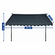 Aga Teleskopische Markise 350x120 cm Grau