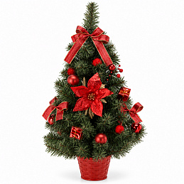Aga Künstlicher Weihnachtsbaum 60 cm Rot-Gold