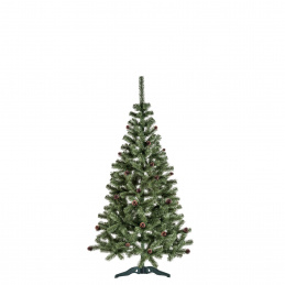 Aga Weihnachtsbaum 150 cm mit Tannenzapfen und leicht mit Kunstschnee bedeckt, Künstlicher Weihnachtsbaum, Tannenbaum mit ständer, Christbaum, Kunstbaum Weihnachten Aga Weihnachtsbaum 150 cm mit Tannenzapfen und leicht mit Kunstschnee bedeckt, Künstlicher Weihnachtsbaum, Tannenbaum mit ständer, Christbaum, Kunstbaum Weihnachten