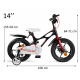 Royal Baby Bike Space 14" mit Klingel, Schubstange RB14-22 Schwarz