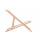 Aga Klappbarer Liegestuhl aus Holz Hellbraun