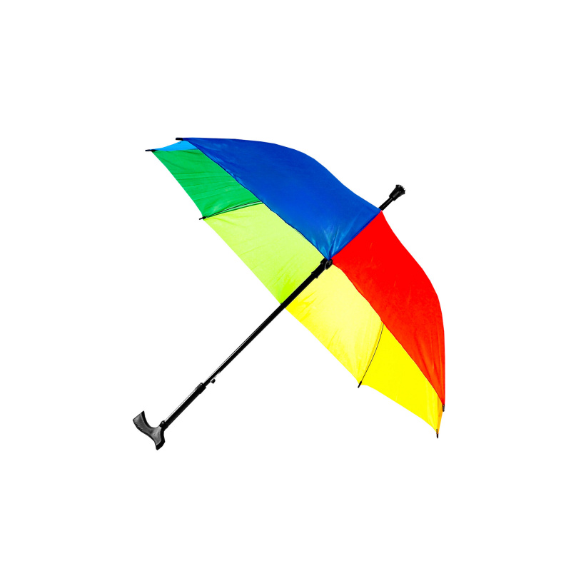 Aga Regenschirm, Klappschirm mit Automatik-Öffnung,  2in1 95 cm Bunt, Stockschirm