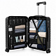 Aga Travel Reisekofferset, Kofferset  MR4672 Schwarzv, Hartschale,TSA, 4 Rollen, Reisekoffer, Koffer