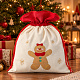 Aga Weihnachtlicher Geschenkesack mit Lebkuchenmännchen 45×60 cm