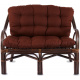 Aga Rattan-Garnitur BUTEO 2 Choco Dunkelbraun