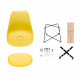 Aga Esszimmerstuhl MR2035Y Küchestuhl Gelb