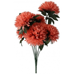 Bukiet sztucznych kwiatów różowe Chryzantemy - 60 cm
