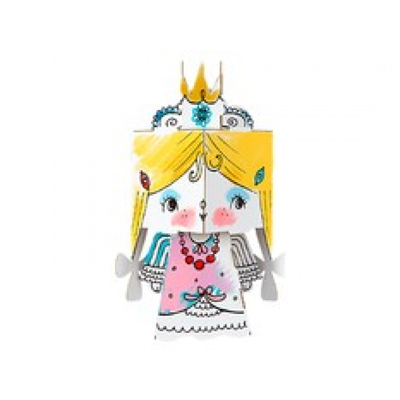 Kolorowanka 3D Mini Cube head - Księżniczka 3l+ MONUMI uniwersalny