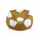 Aga Sitzsack Relaxationbag BALL XXXL Weiß - Braun