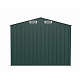 Aga Gartenhaus MR4052 – verzinkter Stahl, 4,1 m² – 236x206x174 cm - Doppelschiebetüren – Grün  – robust & witterungsbeständig – für Gartengeräte