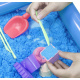 Aga4Kids Kinetischer Sand 3 kg mit Sandkasten und Förmchen