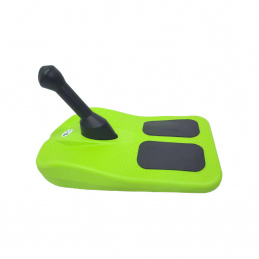 Aga Kinder Schlitten DS494 Grün, Stabile Bob-Kinderschlitten aus Kunststoff, stabiler Griff, schöne und hochwertige Schneeschlitten, Bobs für Kinder