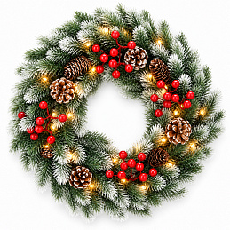 Aga Weihnachts-LED-Kranz 40 cm LED0486