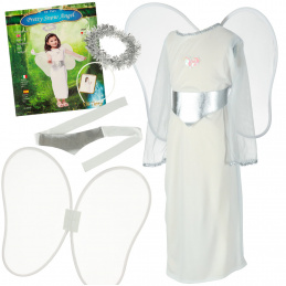 Karnevalový kostým anděla 4 ks velikost M
