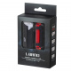 LED-Fahrrad-Taschenlampe, hinten-vorne USB-Set