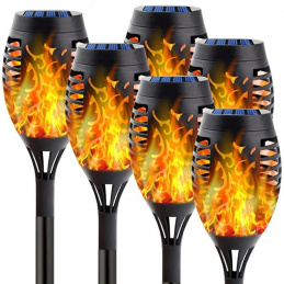 Q30G LAMPA LED SOLARNA OGRODOWA           POCHODNIA 6SZT.