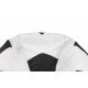 Aga Sitzsack Relaxationbag BALL XXXL Schwarz - Weiß + Fußstütze