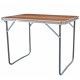 Aga Campingtisch klappbar Gartentisch 80x60x70 cm – Aluminium-Klapptisch mit MDF-Platte & Tragegriff – stabil, wetterfest & kompakt – für Camping, Garten & Reisen