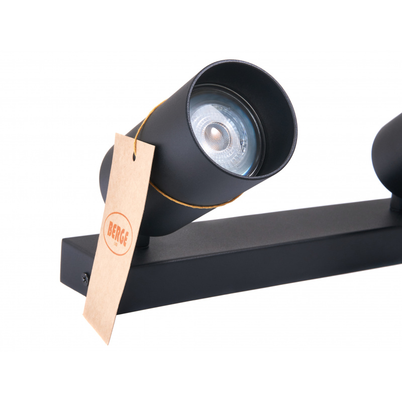 LED Deckenleuchte VIKI-L LED-Deckenleuchte LED-Deckenlampe LED-Deckestrahler 3x GU10 schwarz