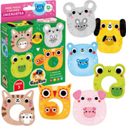 Czuczu Moje puzzle z dziurką 12m+ ZWIERZĄTKA ZA5660 uniwersalny
