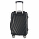 Aga Travel Hartschalenkoffer Rollkoffer Reisekoffer Handgepäck, ABS-Material leicht, mit Code Schloss und 4 multidirektionale Räder langlebig MR4664 Schwarz