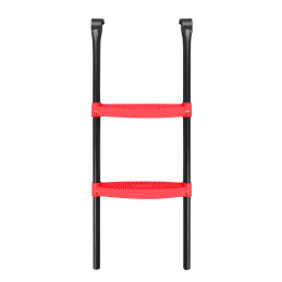 Aga Leiter für Trampolin 305 - 430 cm Schwarz/Rot