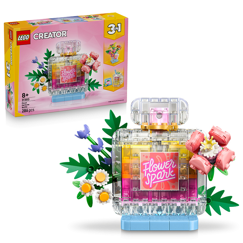 LEGO® Creator 3-in-1-Set 31383 Parfümflasche mit Blumendeko