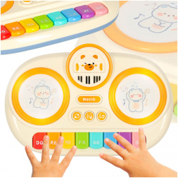 Dětské interaktivní varhany piano vzdělávací béžové