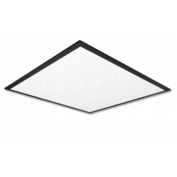 LED-Panel Deckenlampe Deckenleuchte schwarz 60 x 60cm - 50W - 4700Lm - neutralweiß