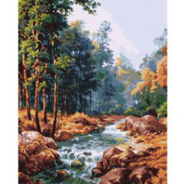 Malowanie po numerach 40x50 cm KHO2882 Karpacka fontanna AP0076 uniwersalny