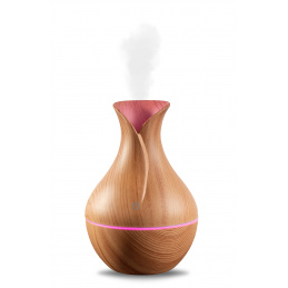 Aga Aroma Diffuser MRDI06 mit Led-Beleuchtung mit wechselnden 7  Farben, Luftbefeuchter, Raumbefeuchter Hellbraun