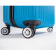 Aga Travel Kofferset 3 Teilig Trolley-Koffer Hartschalen-Koffer Rollkoffer Reisekoffervon ABS-Material mit CodeSchloss Teleskopgriff und 4 Zwillingsrollen  MR4652 Blau