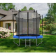 Aga SPORT FIT Trampolin 244 cm 8 ft Blau + inneres Schutznetz + Leiter