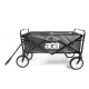 Aga Bollerwagen Gartenwagen faltbar mit Griff & Getränkehaltern bis 80 kg, Handwagen Outdoor MR4610 Grau