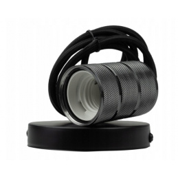 Stropní závěsné svítidlo LOFT E27 - 2M - černý lesk