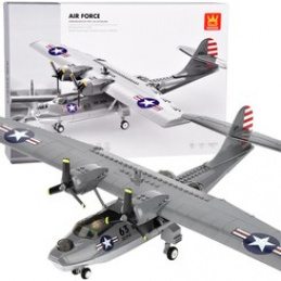 Klocki techniczne samolot bojowy PBY-5A Catalina 364 elementów ZA5322 uniwersalny
