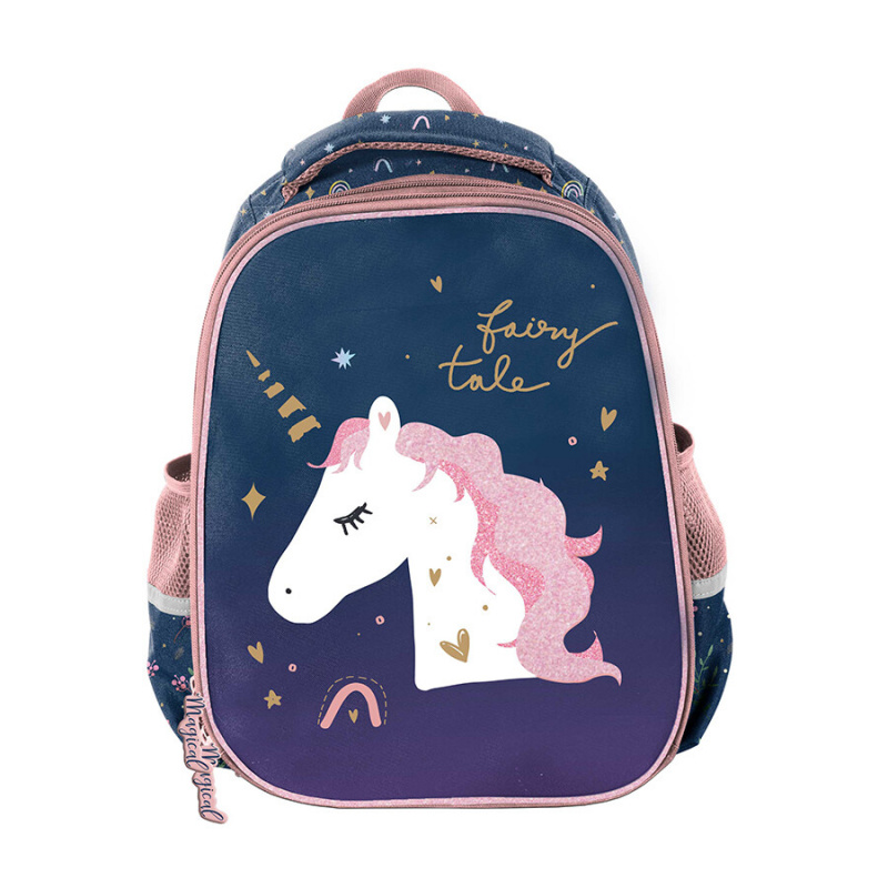 Paso School Doppelkammer-Rucksack Einhorn