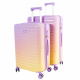 Aga Travel Kofferset 2-teilig MR4673 – Trolley Koffer 66L & 93L in Gelb/Violett – Hartschale ABS+PC mit TSA-Schloss & 360° Rollen, leicht & robust